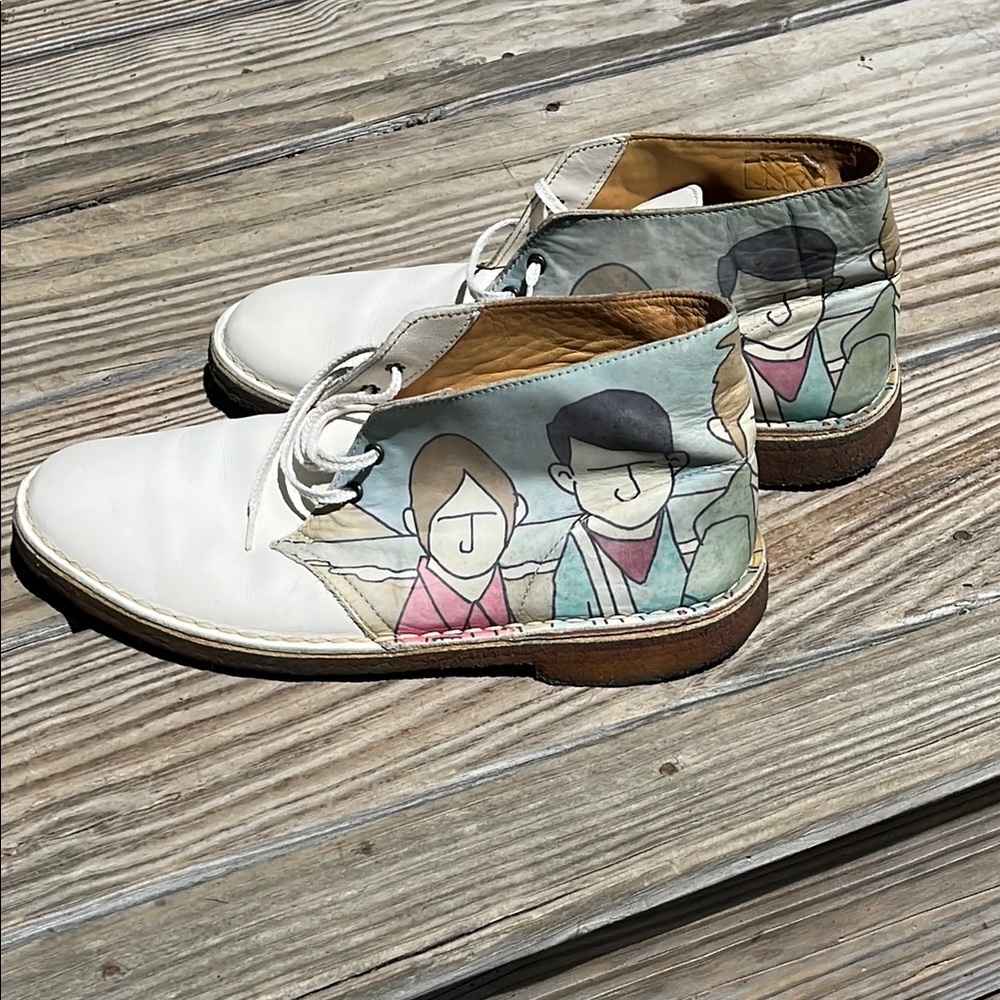 Men's Clarks  Pete McKee limited edition desert boots Men Size 9 - Picture 4 of 12